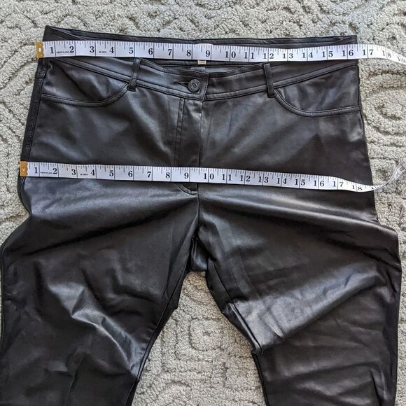 Aritzia WILFRED low rise leather pants size 10 @O - Picture 5 of 12